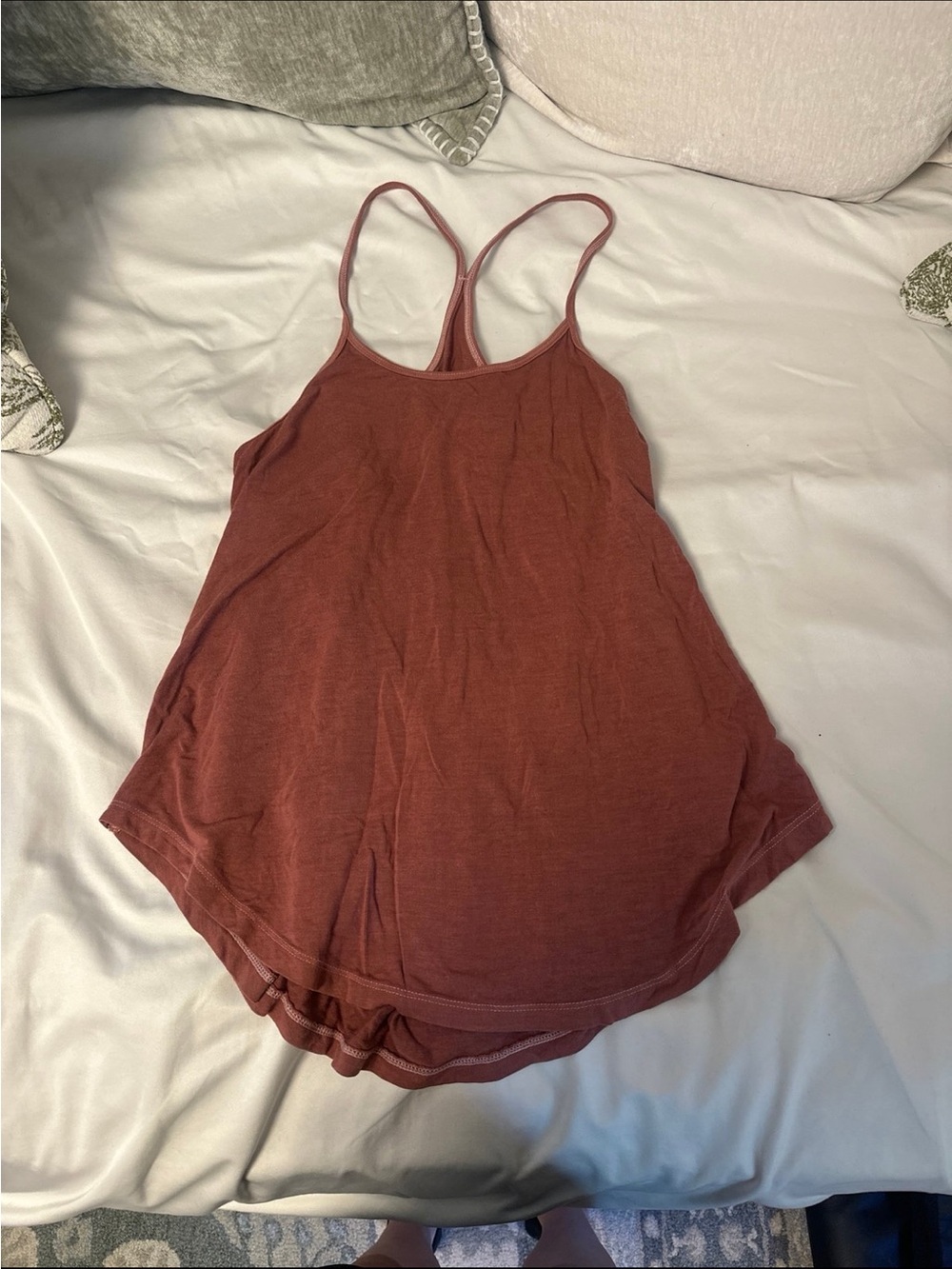 American Eagle Outfitters Rust Tank Top with Racerback
